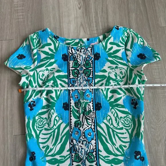 Lilly Pulitzer Layton Dress Sea Oat Ikatt Shift Dress Size Small - Picture 5 of 9